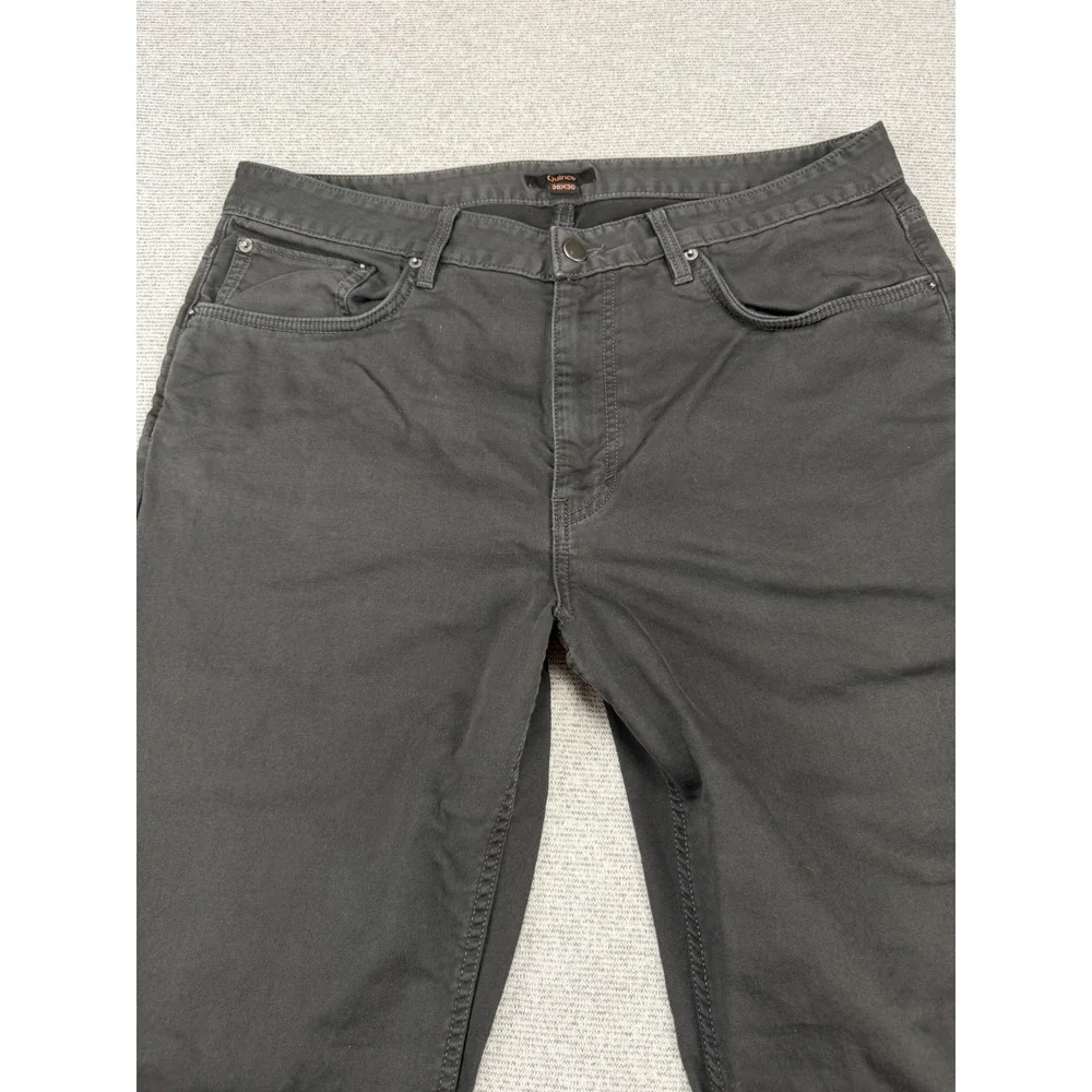 Quince Mens 5-Pocket Chino Pants Charcoal Grey Stretch Cotton 36x30* 28